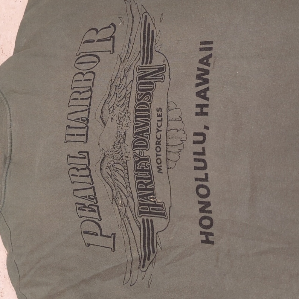 Harley-Davidson Army Green Graphic Tee - Picture 2 of 3